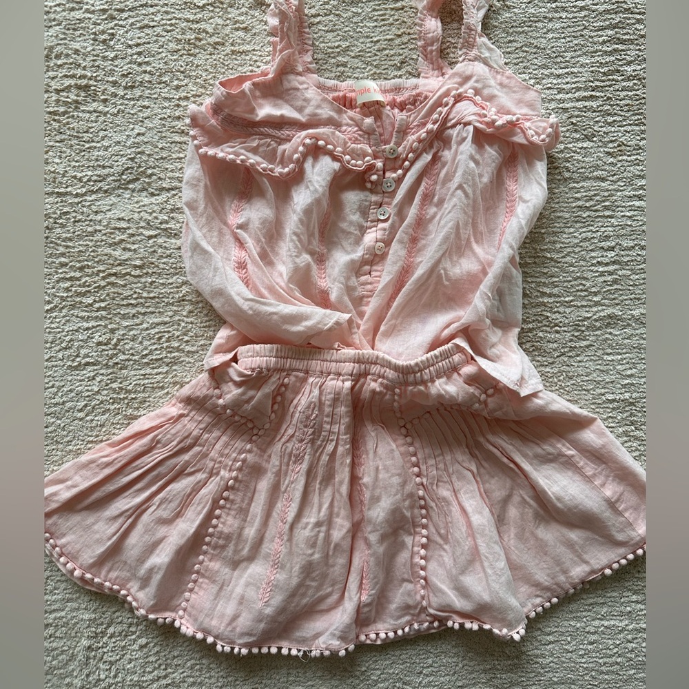 Whimsical Set Sleeveless Top and Skirt 4T